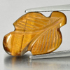 Alluring Color 8.06 Ct. Carving Leaves Natural Golden Tiger Eye From Thailand