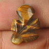 5.77 Ct. Good Color Carving Leaves Natural Golden Tiger Eye