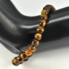 52.70 Ct. Gemstones Natural Multi-Color Tigers Eye Beads Bracelet Length 7 Inch.