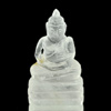 69.63 Ct. Buddha Carving Natural White Quartz Unheated