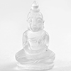 White Quartz 57.61 Ct. Buddha Carving 39 x 22 Mm. Natural From Thailand Unheated