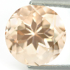Pinkish Orange Morganite 4.73 Ct. Round Shape 10.2 Mm. Natural Gemstone Unheated