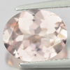 Peach Pink Morganite 2.84 Ct. Clean Oval Shape 10.9 x 8.8 Mm. Natural Gemstone