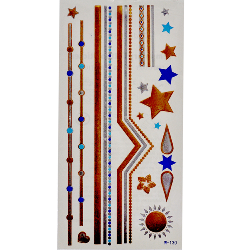 Beauty Sticker Selfie Temporary Tattoo Sun and Star