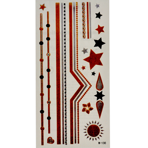 6.05 G. Beauty Sticker Selfie Temporary Tattoo Sun and Star