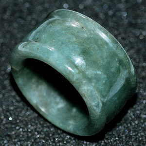 53.74 Ct. Good Natural White Green Ring Jade From Thailand