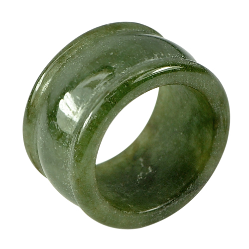 55.78 Ct. Good Natural White Green Ring Jade From Thailand