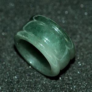 54.11 Ct. Good Natural White Green Ring Jade Thailand