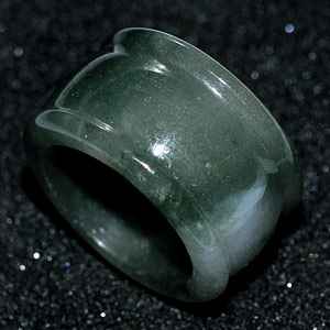 61.59 Ct. Good Natural White Green Ring Jade Thailand