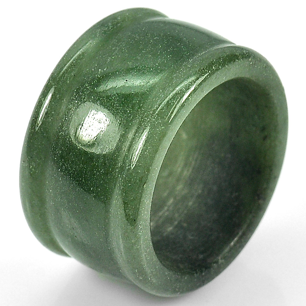 54.32 Ct. Good Natural White Green Ring Jade Thailand