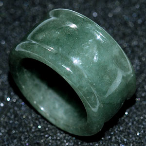 55.72 Ct. Good Natural Green Ring Jade Thailand Unheated