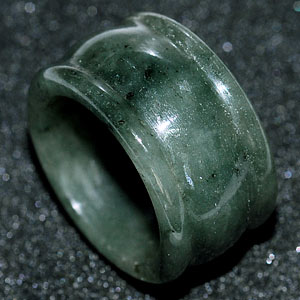 54.20 Ct. Good Natural White Green Ring Jade Thailand