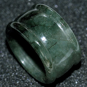 54.49 Ct. Good Natural White Green Ring Jade Thailand