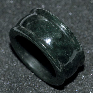 49.42 Ct. Good Natural White Green Ring Jade Thailand Unheated