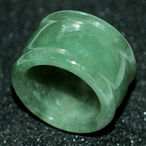 62.61 Ct. Natural Gemstone Green Jade Ring 10.5 Unheated