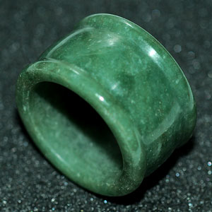 62.63 Ct Nice Natural Green Ring Jade Unheated Thailand