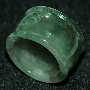 56.38 Ct Nice Natural Green Ring Jade Thailand  Unheated