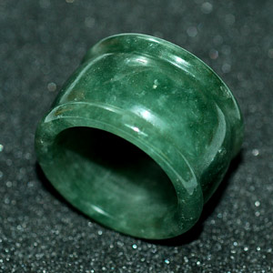 59.79 Ct Nice Natural Green Ring Jade Thailand Unheated