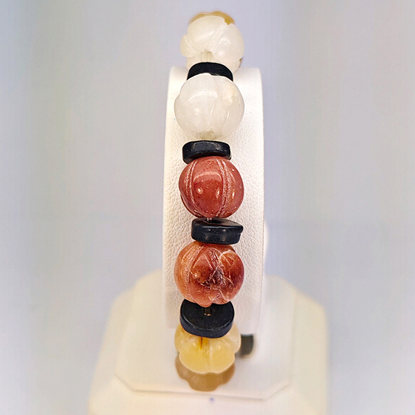 Natural Multi Color Genuine Jade 160.28 Ct. Beads Stretch Bracelet Gemstone From Thailand