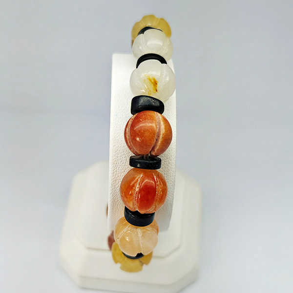 Natural Multi Color Genuine Jade 162.19 Ct. Beads Stretch Bracelet Gemstone From Thailand