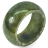 Green Jade Ring Size 6 Round Cabocbon 27.22 Ct. Natural Gemstoe Unheated