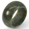 Green Jade Ring Size 6.5 Round Cabochon 26.88 Ct. Natural Gemstone Unheated