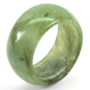 Green Jade Ring Size 8.5 Round Cabochon 31.58 Ct. Natural Gemstone Unheated