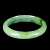234.30 Ct. Good Natural Green Jade Bangle Size 70 Mm.
