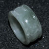 Unheated 47.10 Ct. Good Natural White Green Ring Jade Thailand
