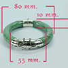 399.69 Ct. Natural Genuine Burmese Jade Bangle Diameter With Silver Jewelry