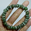 Green Jade Beads Flexibility Bracelet Length 7 Inch. 167.18 Ct. Natural Gemstone