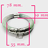 354.90 Ct. Beautiful Natural Green Jade Bangle with Real Silver