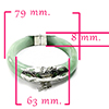 362.55 Ct. Beautiful Natural Green Jade Bangle with Real Silver