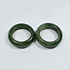 32.28 Ct. 2 Pcs. Beauteous Natural Gems White Green Rings Jade Size 5