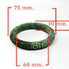 Natural Genuine Burmese Jade Bangle Diameter 275.00 Ct. Size 75 x 60 x 10 Mm. Natural Genuine Burmese Jade Bangle Diameter 275.00 Ct. Size 75 x 60 x 10 Mm.