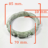 Natural Genuine Burmese Jade Bangle Diameter 375.00 Ct. Size 85 x 70 x 10 Mm. Natural Genuine Burmese Jade Bangle Diameter 375.00 Ct. Size 85 x 70 x 10 Mm.