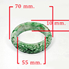 Natural Genuine Burmese Jade Bangle Diameter 400.00 Ct. Size 70 x 55 x 10 Mm. Natural Genuine Burmese Jade Bangle Diameter 400.00 Ct. Size 70 x 55 x 10 Mm.