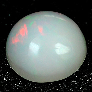 0.97 Ct. 7.1 Mm Round CabNatural Multi Color Opal Sudan