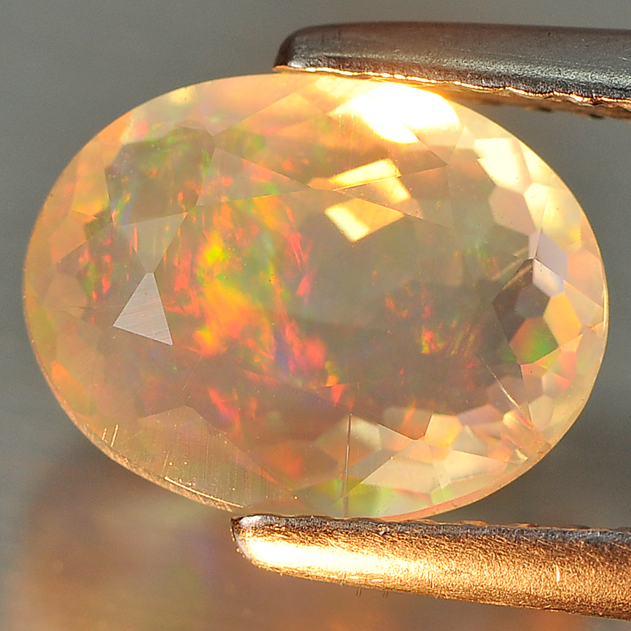 1.32 Ct. Oval Shape Natural Multi Color Opal Sudan Gem
