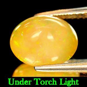 Unheated 2.36 Ct. Oval Cabochon Natural Multi Color Opal Gem