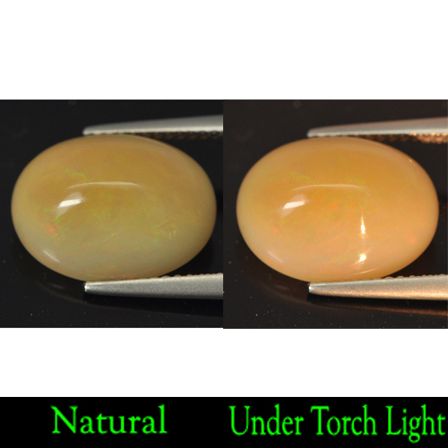 5.75 Ct. Oval Cab Natural Multi-Color Play Of Colour Opal Unheated