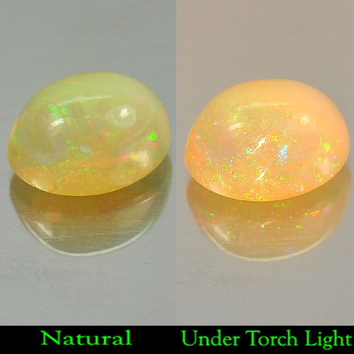 2.23 Ct. Natural Multi-Color Play Of Colour Opal Oval Cabochon