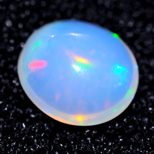 Unheated 0.37 Ct. Oval Cab Natural Multi Color Opal Gem