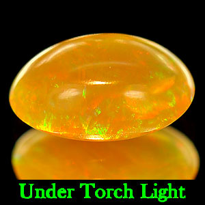 Unheated 0.94 Ct. Oval Cab Natural Multi Color Opal Gem