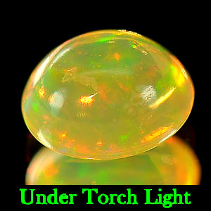 0.68 Ct. Oval Cabochon Natural Multi Color Opal Sudan