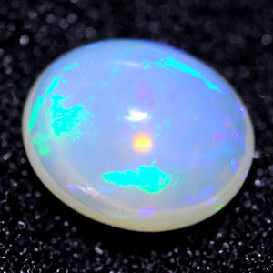 Unheated 1.73 Ct. Oval Cab Natural Multi Color Opal Gem