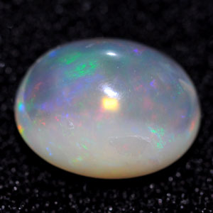 Unheated 2.19 Ct. Oval Cab Natural Multi Color Opal Gem