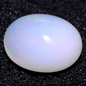 Unheated 3.31 Ct. Oval Cab Natural Multi Color Opal Gem