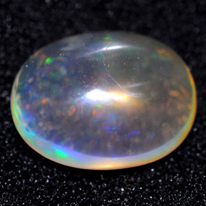 3.66 Ct. Oval Cabochon Natural Multi Color Opal Unheated