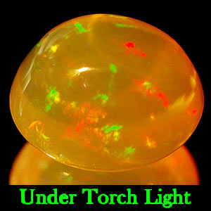 1.20 Ct. Oval Cab Natural Multi Color Opal Sudan Gem